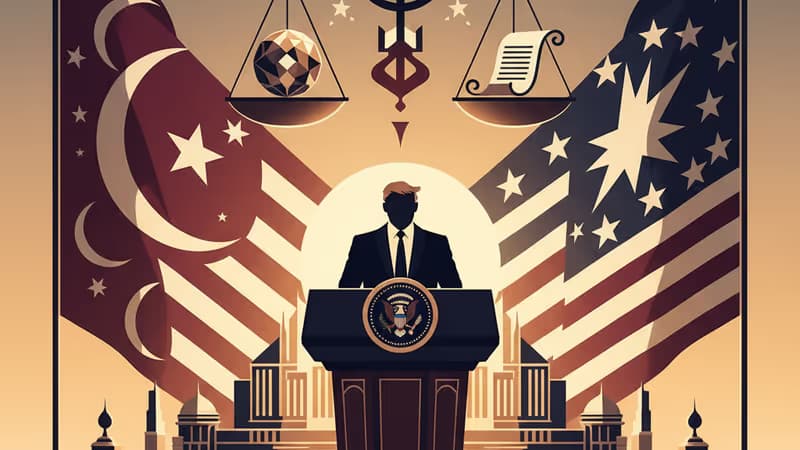 川普針對中東外交與經濟政策發表聲明