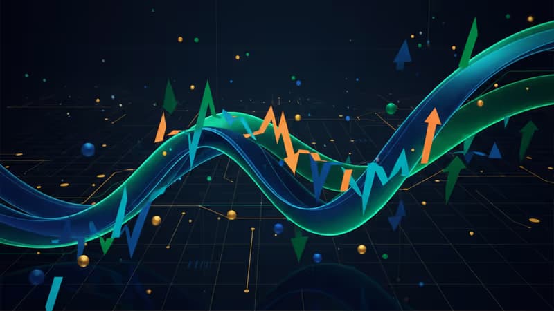 急激な価格変動を示すビットコインの市場チャート