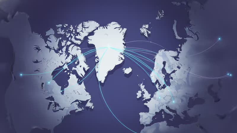 格陵蘭地緣政治戰略地圖與資源數據圖表