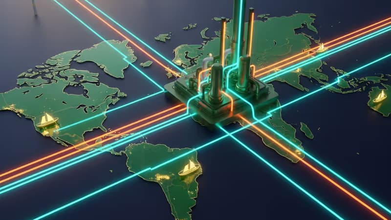 現代化綠氫製造設施的內部景觀