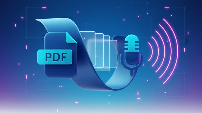 從 Acrobat 文件中生成簡報投影片與音波圖示的意象圖