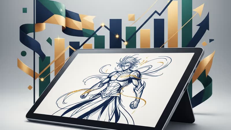 角川集團挖掘全球漫畫人才的競賽宣傳示意圖