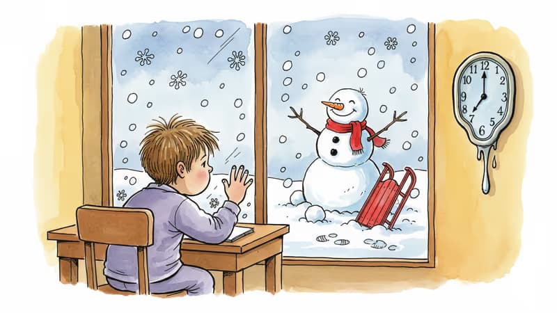 눈 오는 날, 아이들이 집에서 놀면 안 되나요?