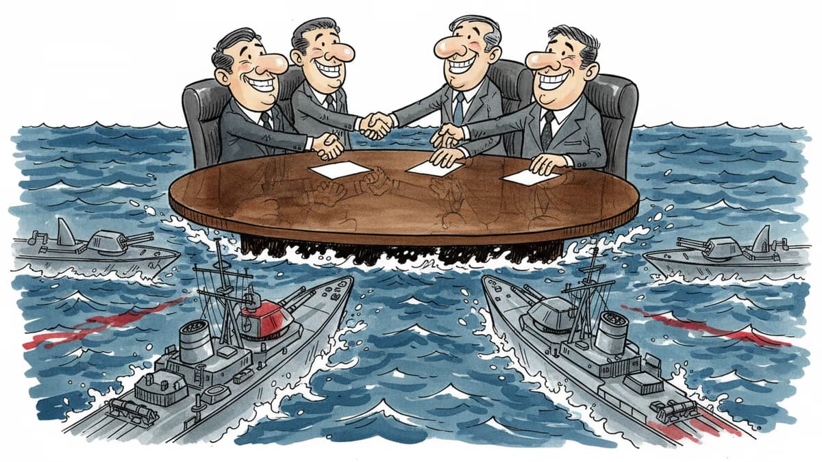 제네바 협상 뒤에 숨은 군함들