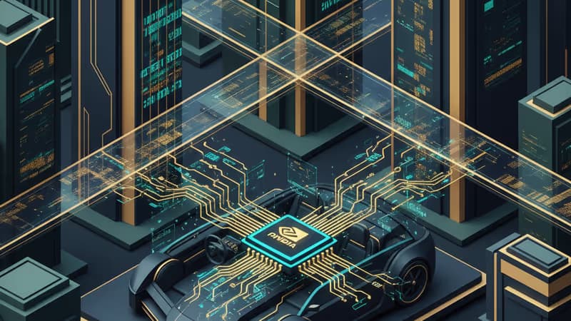 Nvidiaの自動運転用AIチップが搭載された次世代自動車の内部イメージ