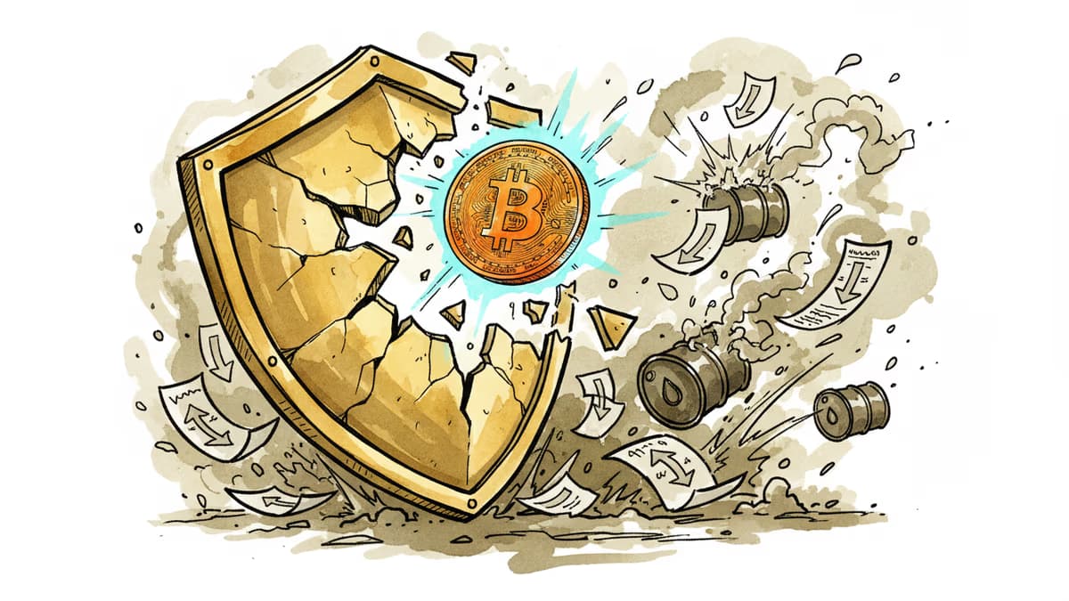 中東戦争でビットコインが金を超えた