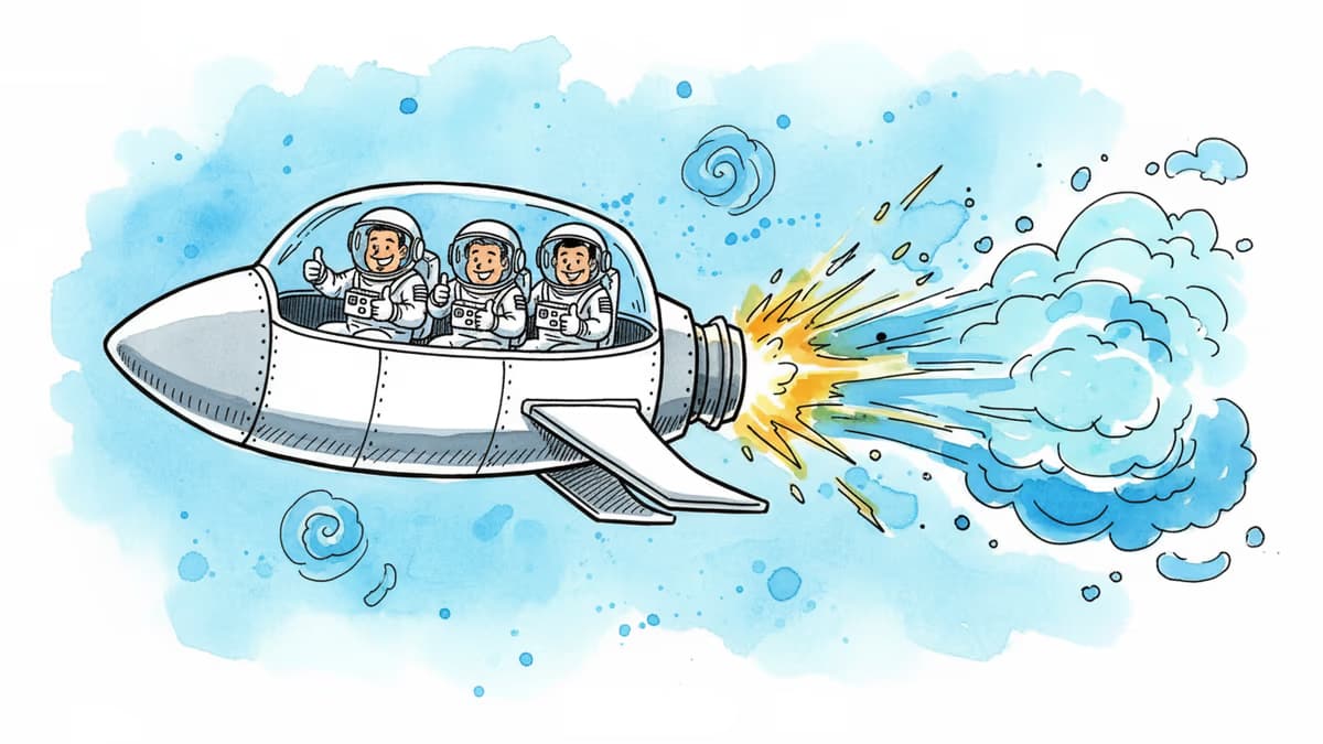 로켓이 불타도 임무는 성공한다