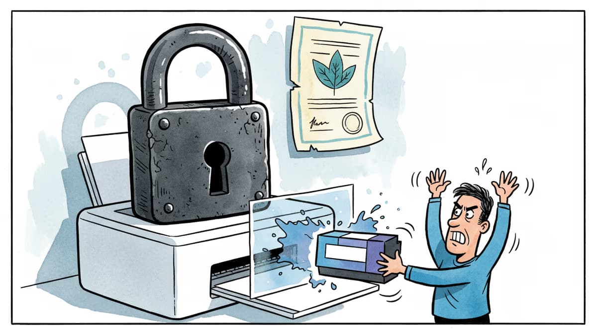 HP 프린터가 내 잉크를 거부한다